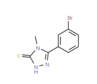 5-(3-bromophenyl)-4-methyl-4H-1,2,4-triazole-3-thiol - chemical structure image