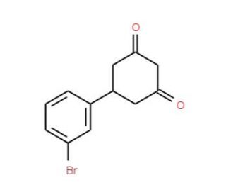 5-(3-Bromophenyl)cyclohexane-1,3-dione (CAS 144128-71-2) - chemical structure image