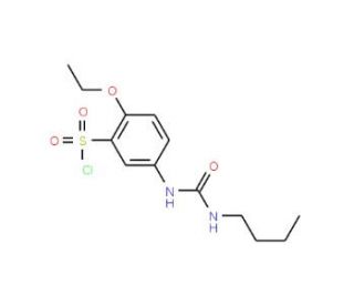 5-(3-Butyl ureido)-2-ethoxy benzenesulfonyl chloride (CAS 680618-18-2) - chemical structure image