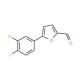 5-(3-chloro-4-fluorophenyl)-2-furaldehyde - chemical structure image