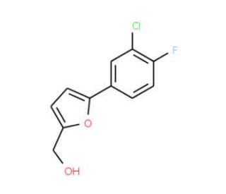 [5-(3-chloro-4-fluorophenyl)-2-furyl]methanol - chemical structure image