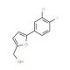 [5-(3-chloro-4-fluorophenyl)-2-furyl]methanol - chemical structure image