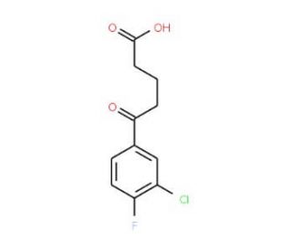 5-(3-Chloro-4-fluorophenyl)-5-oxovaleric acid - chemical structure image