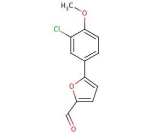 5-(3-Chloro-4-methoxyphenyl)furfural (CAS 124014-00-2) - chemical structure image