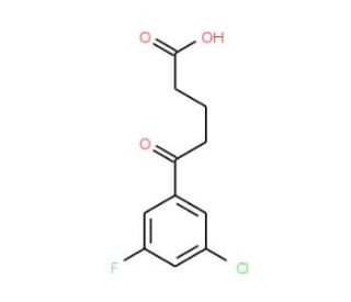 5-(3-Chloro-5-fluorophenyl)-5-oxovaleric acid (CAS 845790-48-9) - chemical structure image
