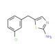 5-(3-chlorobenzyl)-1,3-thiazol-2-amine - chemical structure image