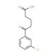 5-(3-Chlorophenyl)-5-oxovaleric acid (CAS 75381-46-3) - chemical structure image