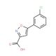 5-(3-chlorophenyl)isoxazole-3-carboxylic acid (CAS 925940-95-0) - chemical structure image