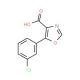 5-(3-Chlorophenyl)oxazole-4-carboxylic acid (CAS 255876-54-1) - chemical structure image