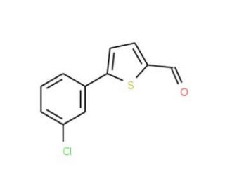 5-(3-chlorophenyl)thiophene-2-carbaldehyde - chemical structure image