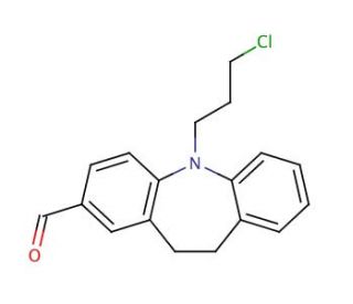 5-(3-Chloropropyl)-10,11-dihydro-2-formyl-5H-dibenz[b,f]azepine - chemical structure image