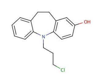5-(3-Chloropropyl)-10,11-dihydro-2-hydroxy-5H-dibenz[b,f]azepine - chemical structure image
