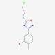 5-(3-chloropropyl)-3-(3-fluoro-4-methylphenyl)-1,2,4-oxadiazole - chemical structure image