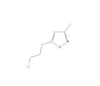 5-(3-Chloropropyl)-3-methylisoxazole (CAS 130800-76-9) - chemical structure image