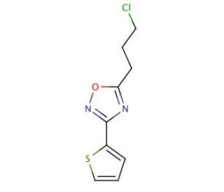 5-(3-chloropropyl)-3-thien-2-yl-1,2,4-oxadiazole - chemical structure image