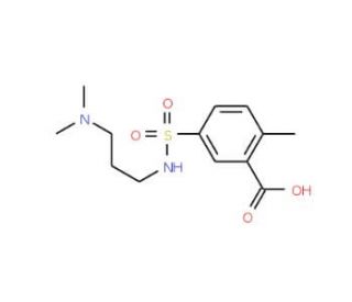 5-{[3-(dimethylamino)propyl]sulfamoyl}-2-methylbenzoic acid - chemical structure image