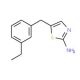5-(3-ethylbenzyl)-1,3-thiazol-2-amine - chemical structure image