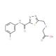 [(5-{[(3-Fluorophenyl)amino]carbonyl}-1,3,4-thiadiazol-2-yl)methoxy]acetic acid - chemical structure image