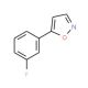 5-(3-Fluorophenyl)isoxazole - chemical structure image