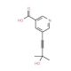 5-(3-Hydroxy-3-methylbut-1-ynyl)nicotinic acid (CAS 886505-83-5) - chemical structure image
