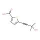 5-(3-Hydroxy-3-methylbut-1-ynyl)thiophene-2-carboxylic acid - chemical structure image