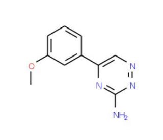 5-(3-Methoxy-phenyl)-[1,2,4]triazin-3-ylamine - chemical structure image