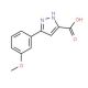 5-(3-Methoxy-phenyl)-2H-pyrazole-3-carboxylic acid (CAS 890591-64-7) - chemical structure image
