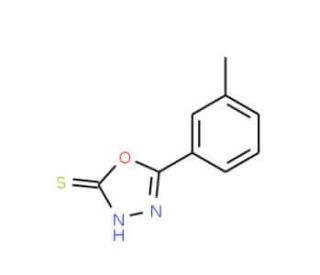 5-(3-methylphenyl)-1,3,4-oxadiazole-2-thiol (CAS 66147-19-1) - chemical structure image