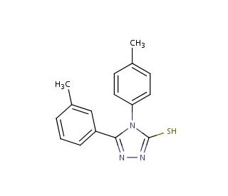 5-(3-methylphenyl)-4-(4-methylphenyl)-4H-1,2,4-triazole-3-thiol - chemical structure image