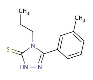 5-(3-methylphenyl)-4-propyl-4H-1,2,4-triazole-3-thiol - chemical structure image