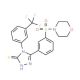 5-[3-(Morpholine-4-sulfonyl)-phenyl]-4-(3-trifluoromethyl-phenyl)-4H-[1,2,4]triazole-3-thiol - chemical structure image