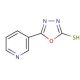 5-(3-Pyridyl)-1,3,4-oxadiazole-2-thiol (CAS 3690-46-8) - chemical structure image