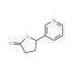 (±)-5-(3-Pyridyl)tetrahydro-2-furanone (CAS 20971-79-3) - chemical structure image