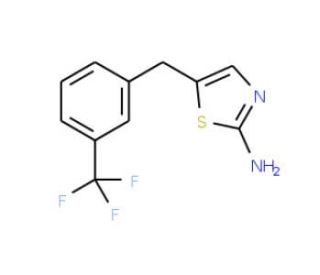 5-(3-Trifluoromethyl-benzyl)-thiazol-2-ylamine - chemical structure image