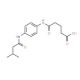 5-{4-[(3-Methylbutanoyl)amino]anilino}-5-oxopentanoic acid - chemical structure image