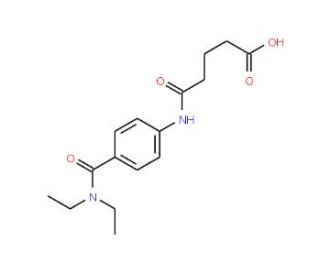 5-{4-[(Diethylamino)carbonyl]anilino}-5-oxopentanoic acid - chemical structure image
