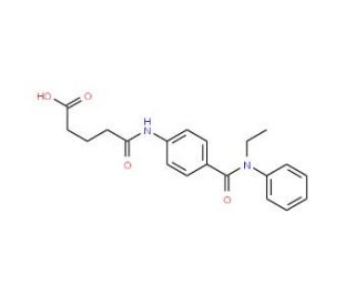 5-{4-[(Ethylanilino)carbonyl]anilino}-5-oxopentanoic acid - chemical structure image