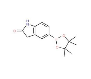 5-(4,4,5,5-Tetramethyl-1,3,2-dioxaborolan-2-yl)indolin-2-one (CAS 837392-64-0) - chemical structure image