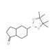 5-(4,4,5,5-Tetramethyl-[1,3,2]dioxaborolan-2-yl)-indan-1-one (CAS 214360-81-3) - chemical structure image