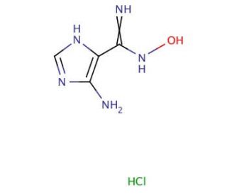 5(4)-Aminoimidazole-4(5)-carboxamidoxime dihydrochloride (CAS 65456-71-5) - chemical structure image