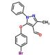 5-(4-Bromo-phenoxy)-3-methyl-1-phenyl-1H-pyrazole-4-carbaldehyde - chemical structure image