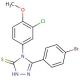 5-(4-Bromo-phenyl)-4-(3-chloro-4-methoxy-phenyl)-4H-[1,2,4]triazole-3-thiol - chemical structure image