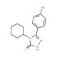 5-(4-Bromo-phenyl)-4-cyclohexyl-4H-[1,2,4]triazole-3-thiol - chemical structure image