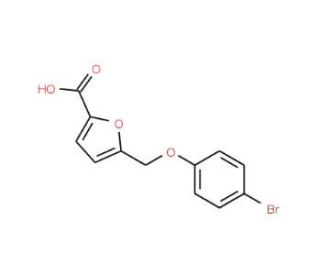 5-(4-bromophenoxymethyl)furan-2-carboxylic acid - chemical structure image