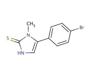 5-(4-bromophenyl)-1-methyl-1H-imidazole-2-thiol - chemical structure image