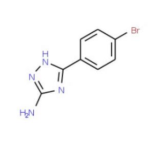 5-(4-bromophenyl)-4H-1,2,4-triazol-3-amine (CAS 54464-13-0) - chemical structure image