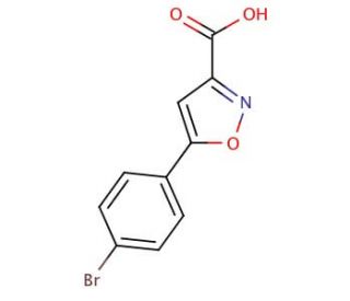 5-(4-Bromophenyl)isoxazole-3-carboxylic acid (CAS 33282-23-4) - chemical structure image