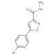 5-(4-Bromophenyl)isoxazole-3-carboxylic acid hydrazide (CAS 870703-96-1) - chemical structure image