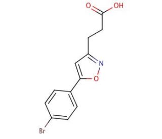 5-(4-Bromophenyl)isoxazole-3-propionic acid (CAS 870703-99-4) - chemical structure image