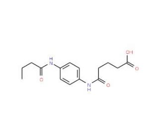 5-[4-(Butyrylamino)anilino]-5-oxopentanoic acid - chemical structure image